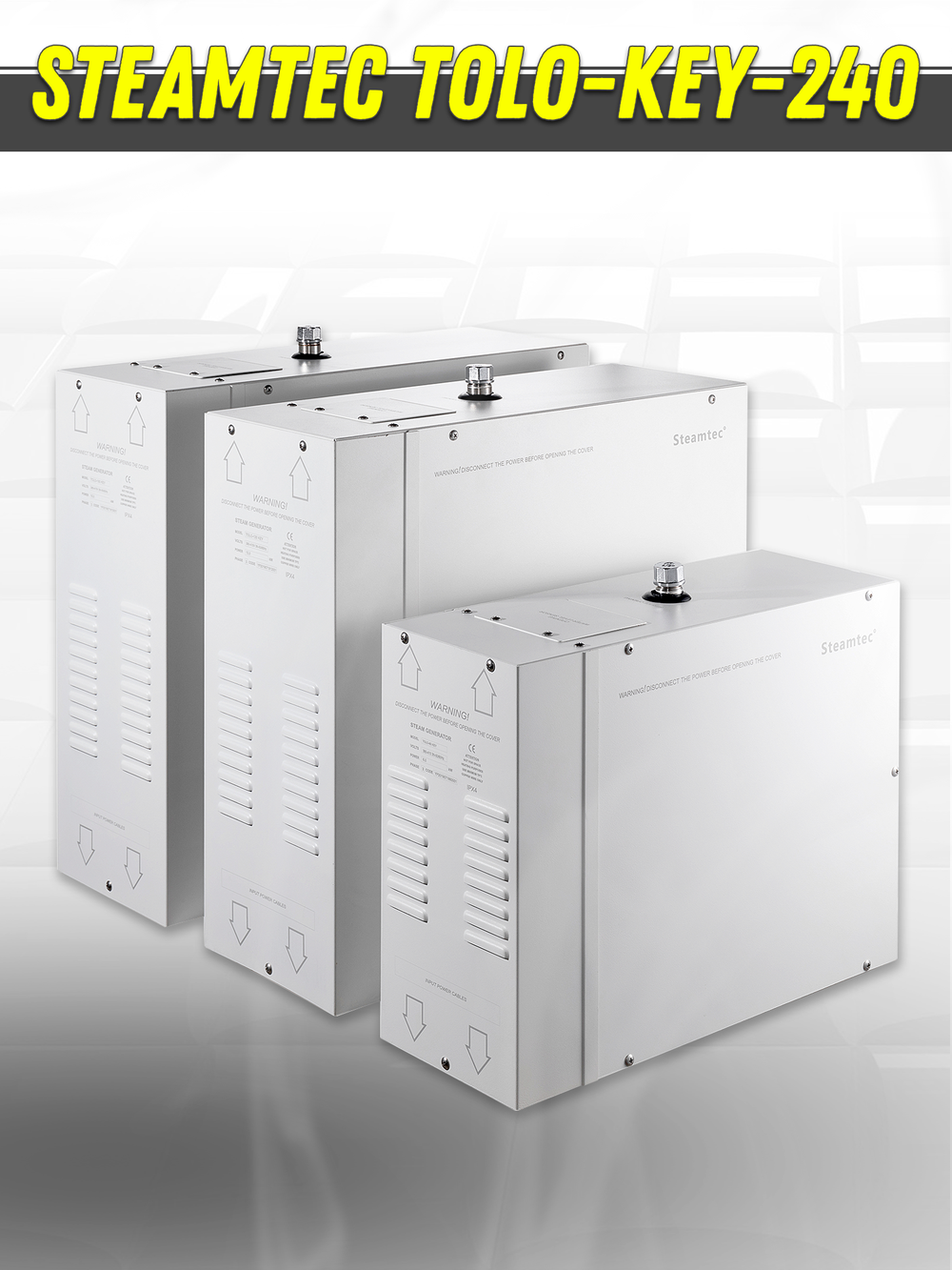 Steamtec TOLO KEY 240 - 24 кВт (ВЛАГОСТОЙКИЙ модуль управления). парогенератор для хамама и турецкой бани