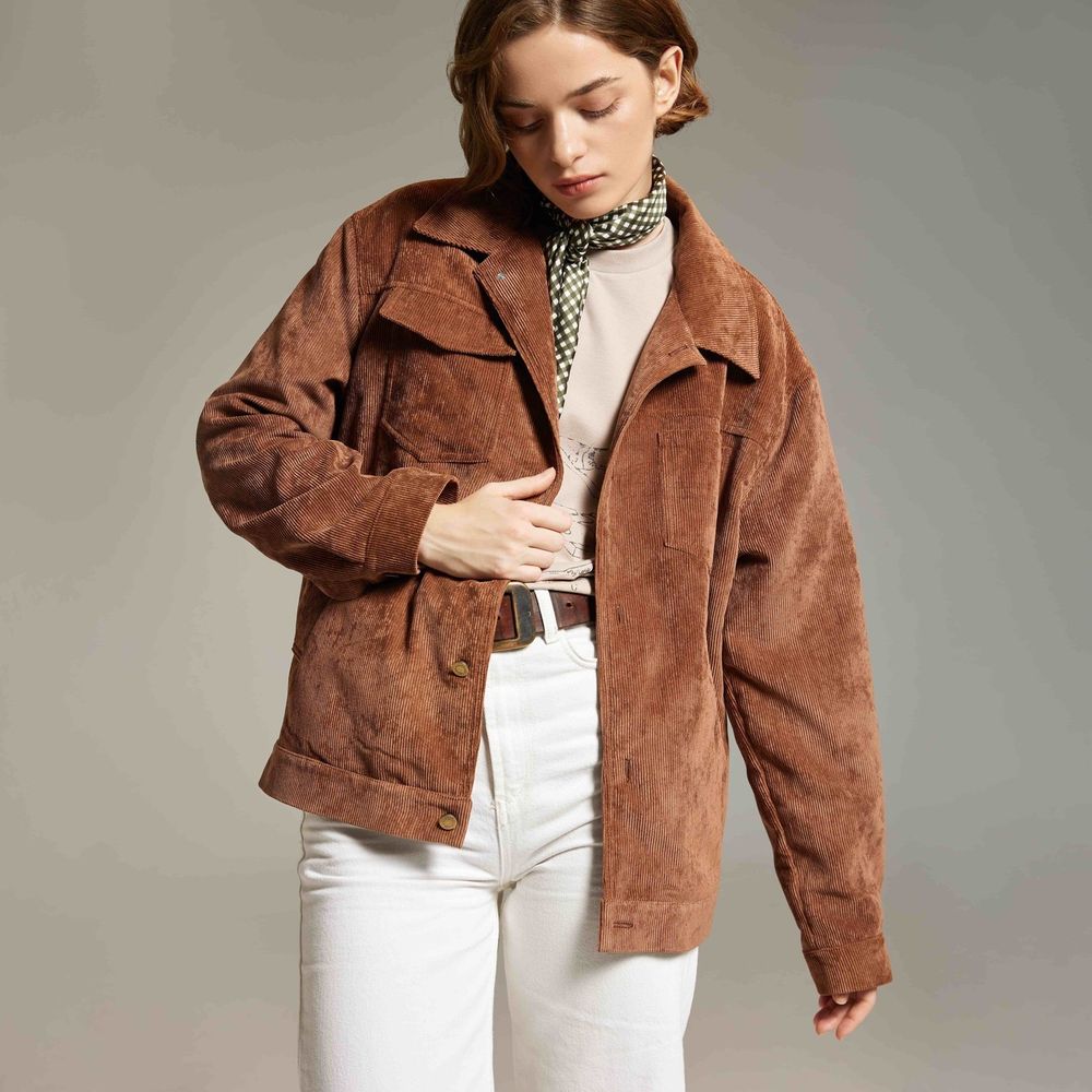 Куртка Called a Garment Corduroy work Карамельная