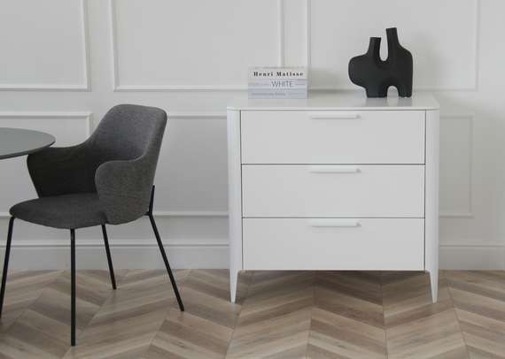 Комод Type 3 ящика ширина 90 см (белый)