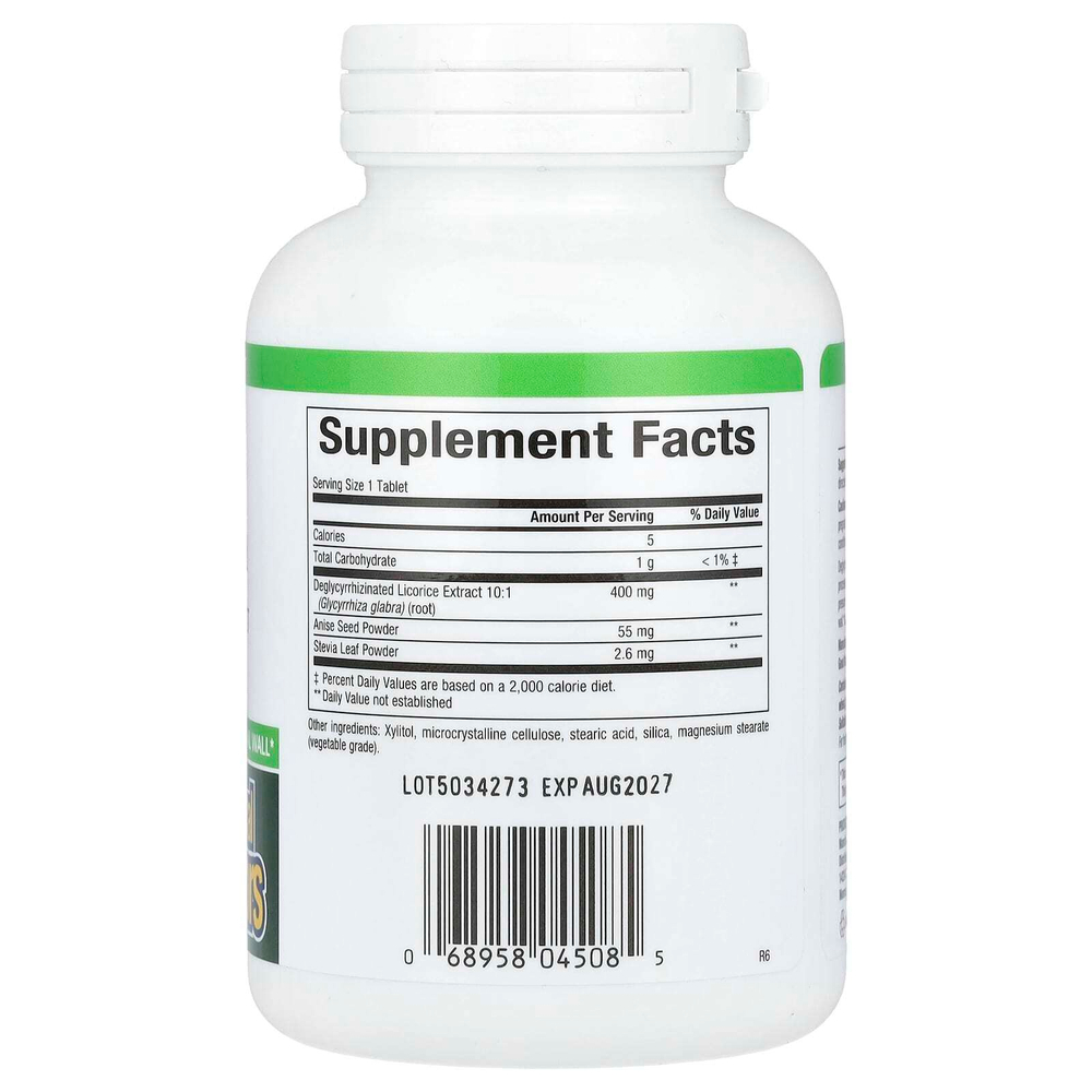Natural Factors, DGL, деглицирризинированный экстракт корня солодки, 90 жевательных таблеток