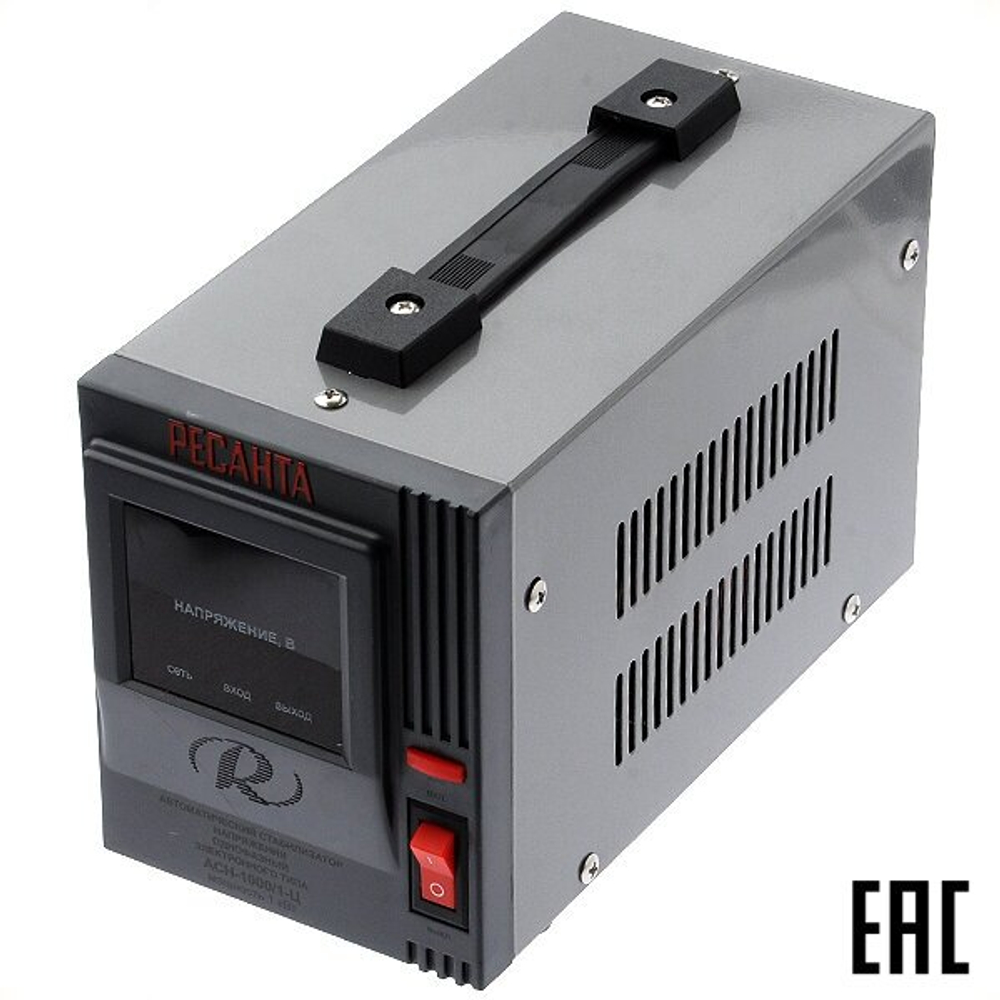 Стабилизатор РЕСАНТА АСН-1000/1-Ц, 1000Вт, 140-260В, напольный, 63/6/2