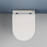 Комплект подвесной безободковый унитаз Ceramica Nova Moments Rimless CN3003 37 x 49 x 34 см с сиденьем Soft Close + инсталляция Geberit Delta 458.149.21.1 с кнопкой, хром глянцевый