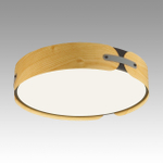 7721/65L AVRA LED SN 597 Светильник металл/пластик/белый/черный/дерево LED 65Вт 3000-6000K D450 IP20 пульт ДУ CORAGGIO