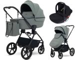 Детская коляска Rant Teo Soft 3 в 1 с автокреслом Cruise Black Olive