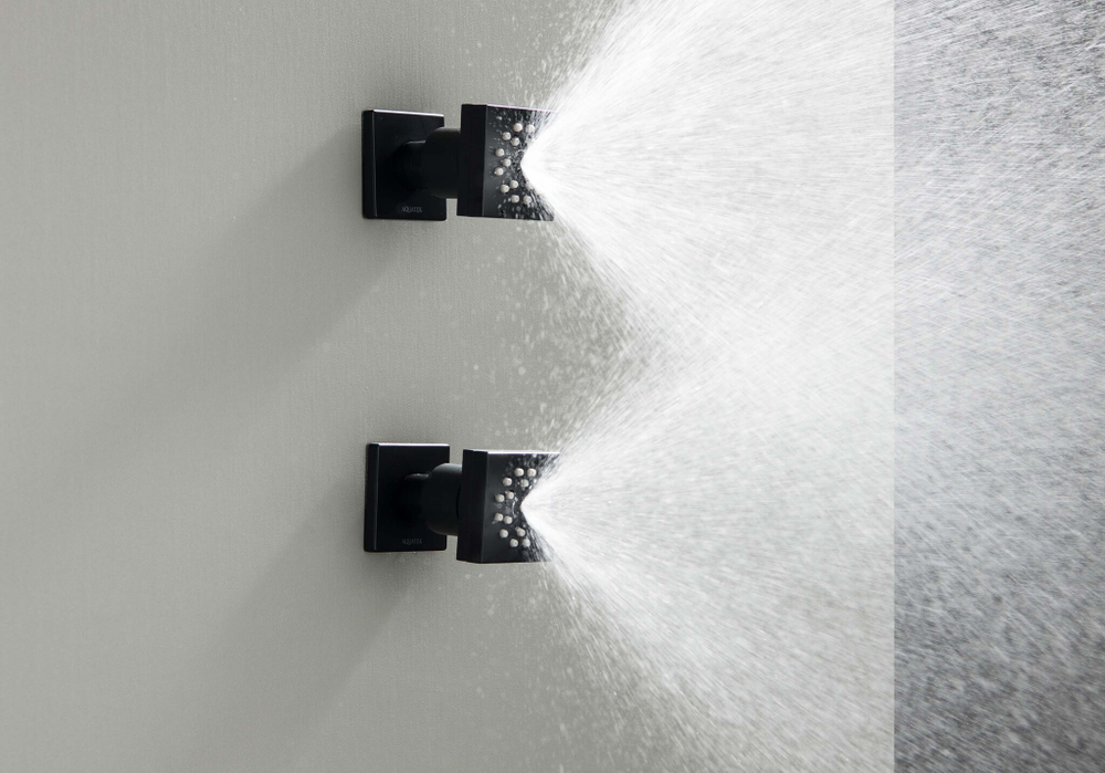 Боковая форсунка 50*50 AQUATEK, матовый черный AQ2098MB