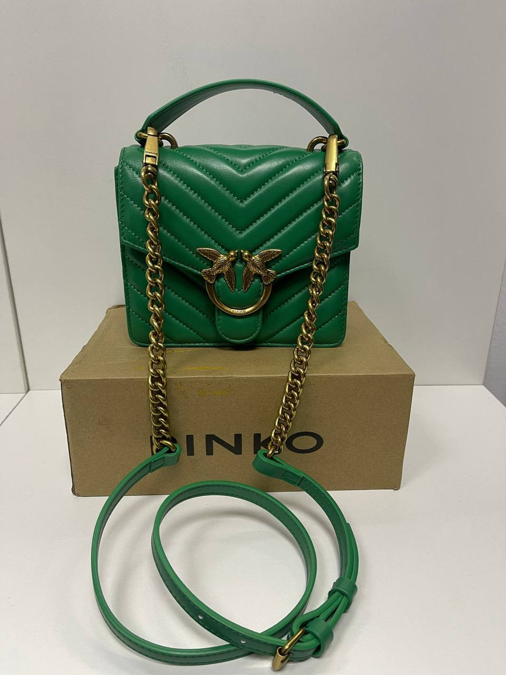 Сумка Pinko зеленая