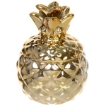 Шкатулка керамическая «GOLD Podarok», ананас, цвет золото, 10*7*5см (в инд. коробке)