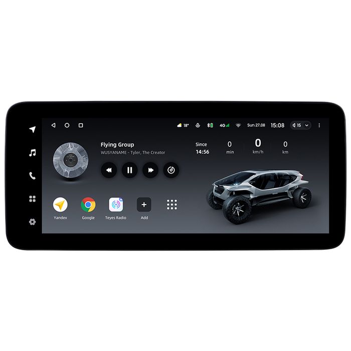 Магнитола для BMW X5 F15, X6 F16 2013-2016 NBT - Teyes LUX ONE ROUND монитор 12.3" 2K QLED на Android 10, Быстрая, CarPlay, 4G SIM-слот