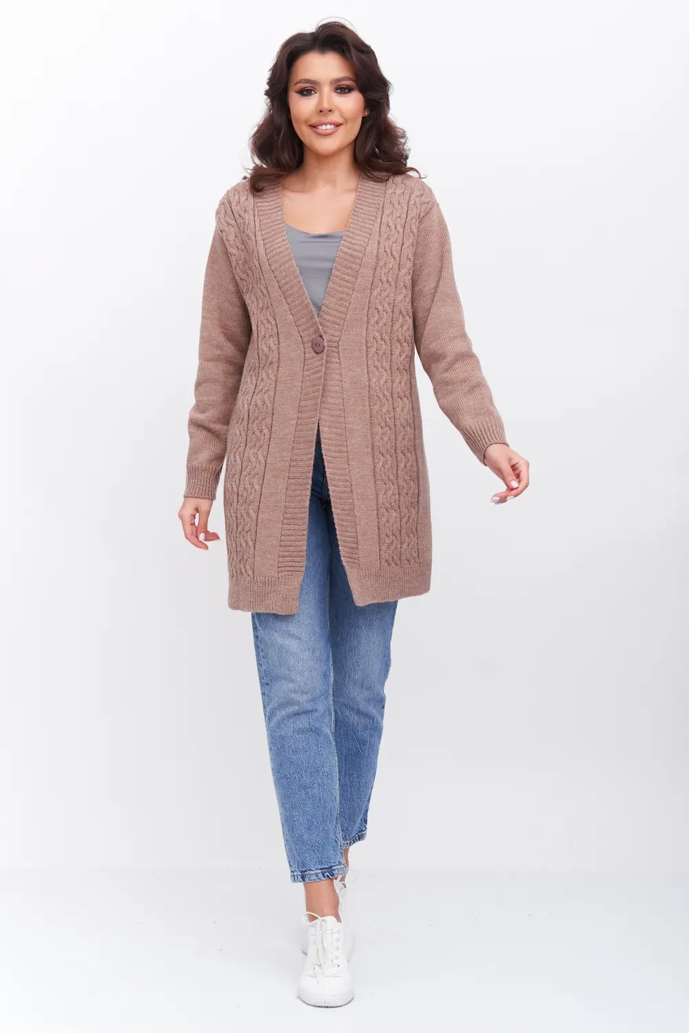 Кардиган 351834/кофе