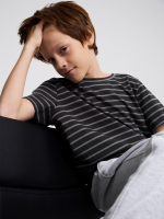 Футболка базовая Mjölk Anthracite Stripes