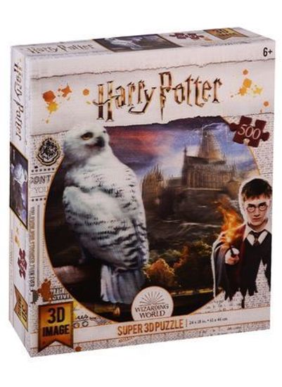 Пазл Super 3D «Хогвартс и Букля», 500 детал., 6+