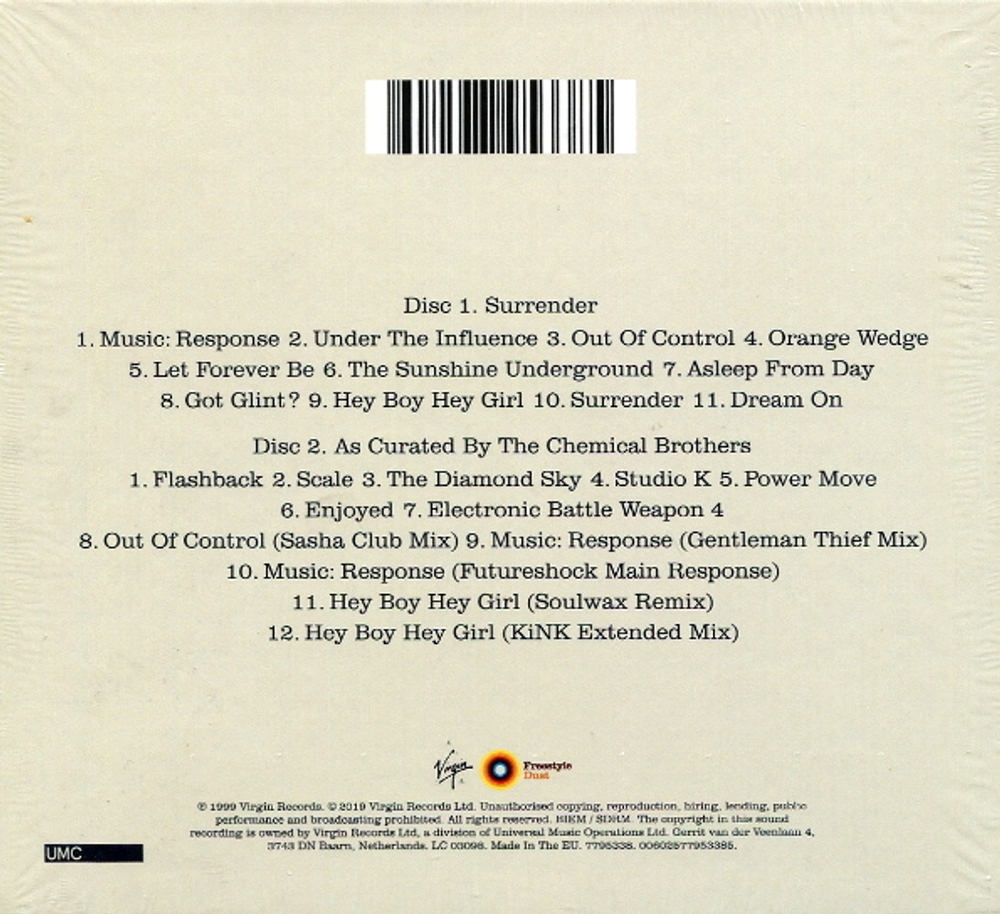 The Chemical Brothers / Surrender (20th Anniversary Edition)(2CD)