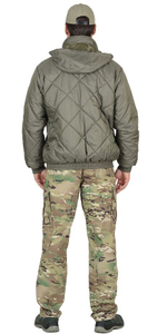 Куртка мужская с капюшоном, оливковая