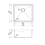 Кухонная мойка Omoikiri Taki 49-U/IF-LG