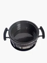 Настольный керамический гриль Diamond Egg Tabletop Grill, 30 см, серый