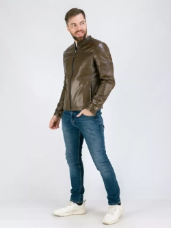 Куртка кожаная демисезонная  Турция