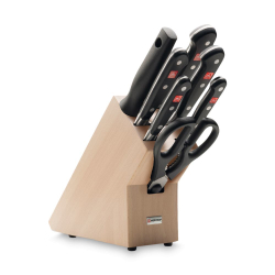 Подставка для ножей 5шт с ножницами и мусатом Wuesthof Classic Германия