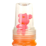 Лизун в колбе 380г с животным, 4 цвета микс, с-30811