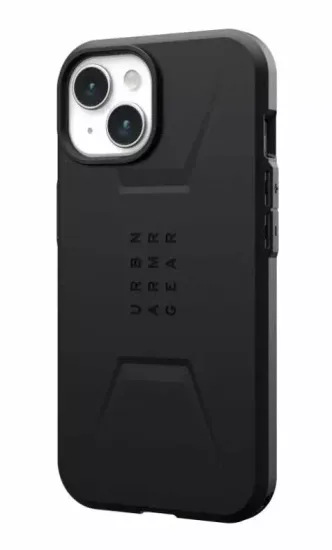 Чехол с поддержкой MAGSAFE Uag Civilian для iPhone 15 6.1", цвет черный (Black)