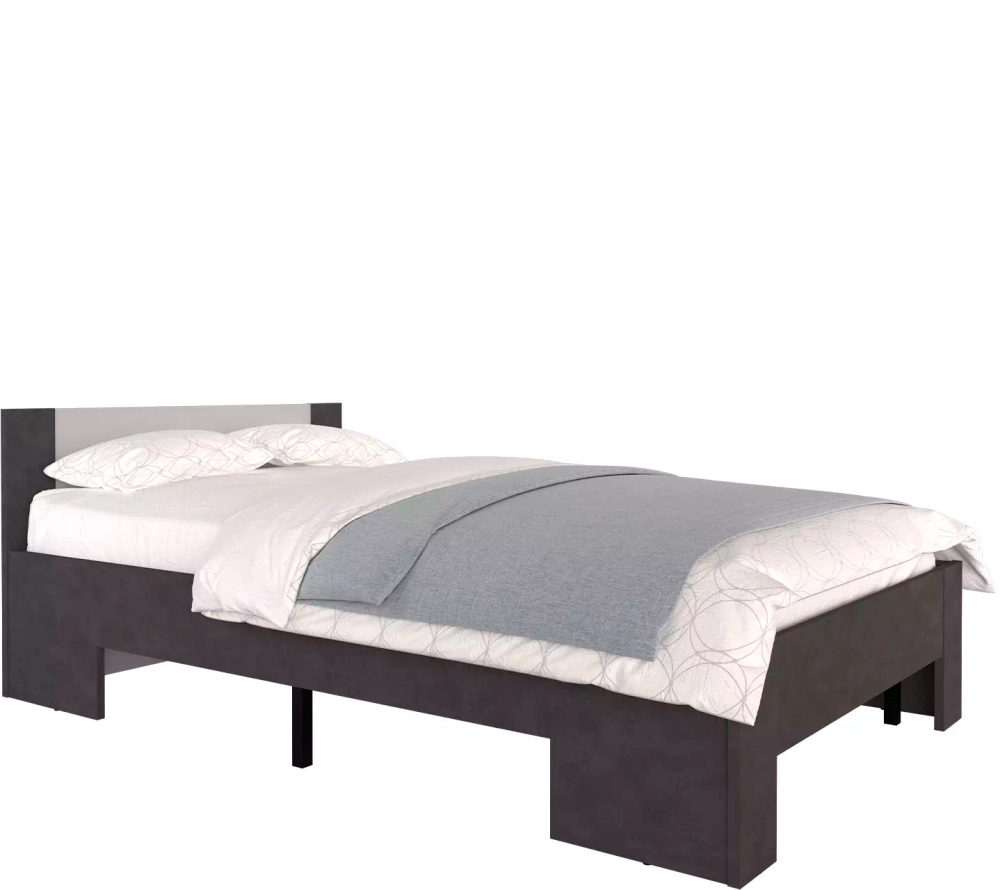 Двуспальная кровать коллекции Кристоф матера/ серый