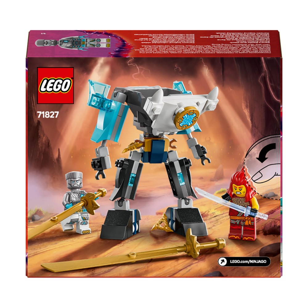 Конструктор LEGO Ninjago 71827 Боевой бронированный мех Зейна арт. 71827 92 дет — фото 4