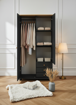 Шкаф 2 двери с ящиками деревянный Фалко