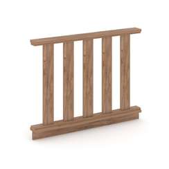 Kodex Барьер для зала суда KD.BZ-11 Дуб Табак 1100*100*850