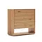 Alguema Комод с 3 ящиками из дубового шпона с натуральной отделкой 100 x 97 см