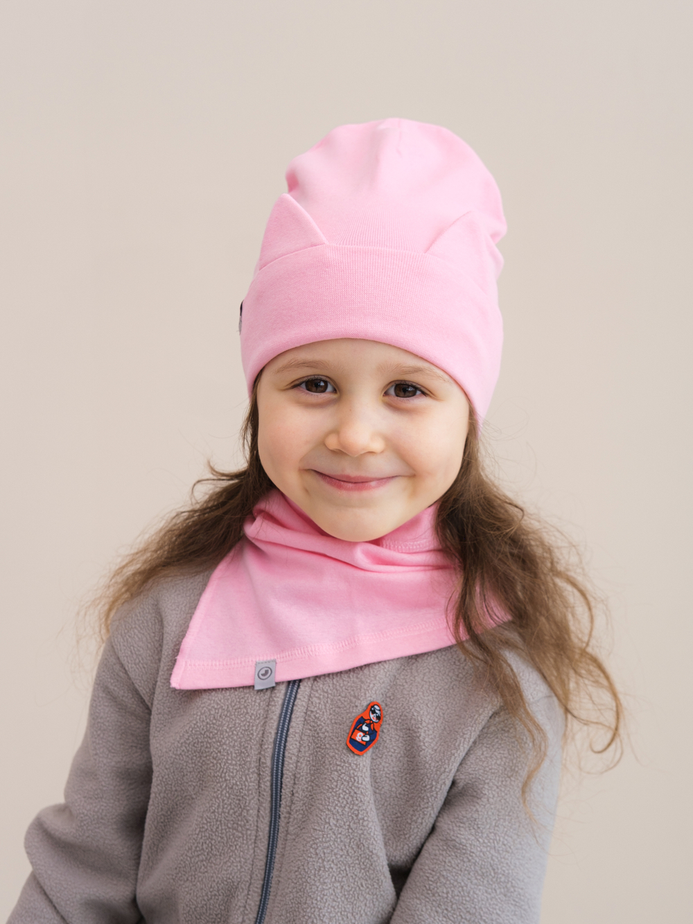 Снуд трикотажный (Сухая роза)