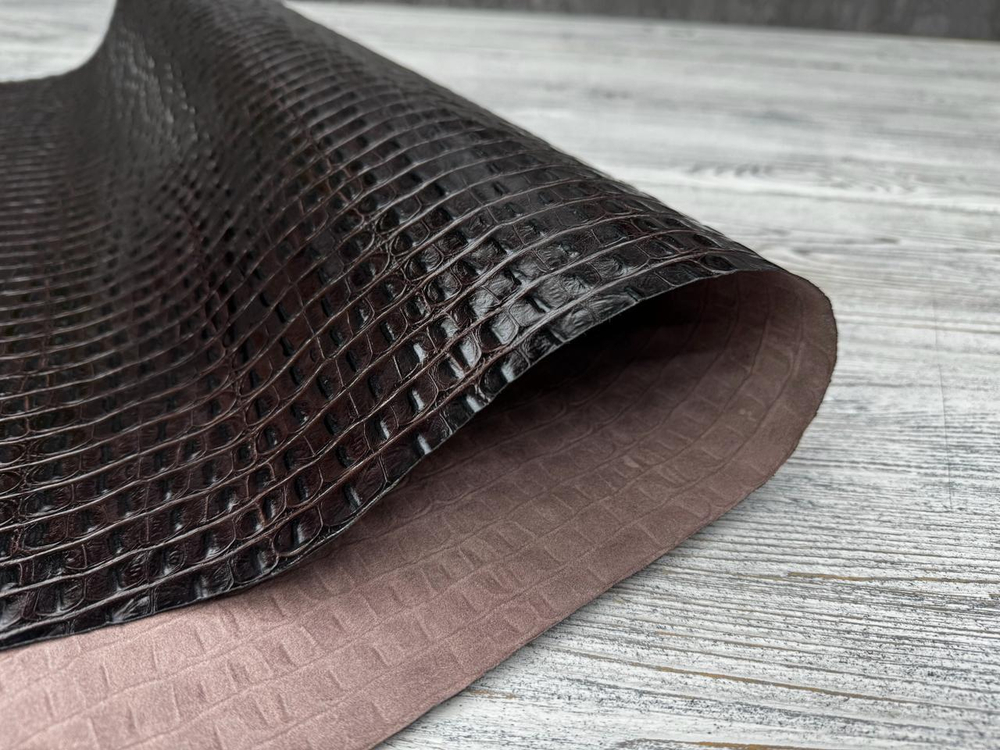 Crocco Back Choco (0,8-1,0 мм), цв. Коричневый, натуральная кожа
