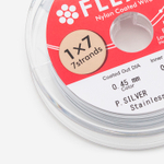 FLEXY 7 диаметр 0,45мм, цвет "Жемчужное серебро", 2 метра