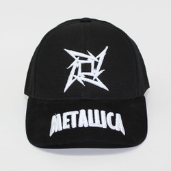 Бейсболка Metallica белая надпись