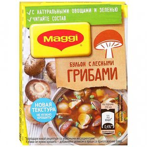 БУЛЬОН MAGGI С ЛЕСНЫМИ ГРИБАМИ 72ГР