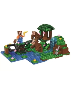 Конструктор Майнкрафт Дрессировка обезьян 226 деталей