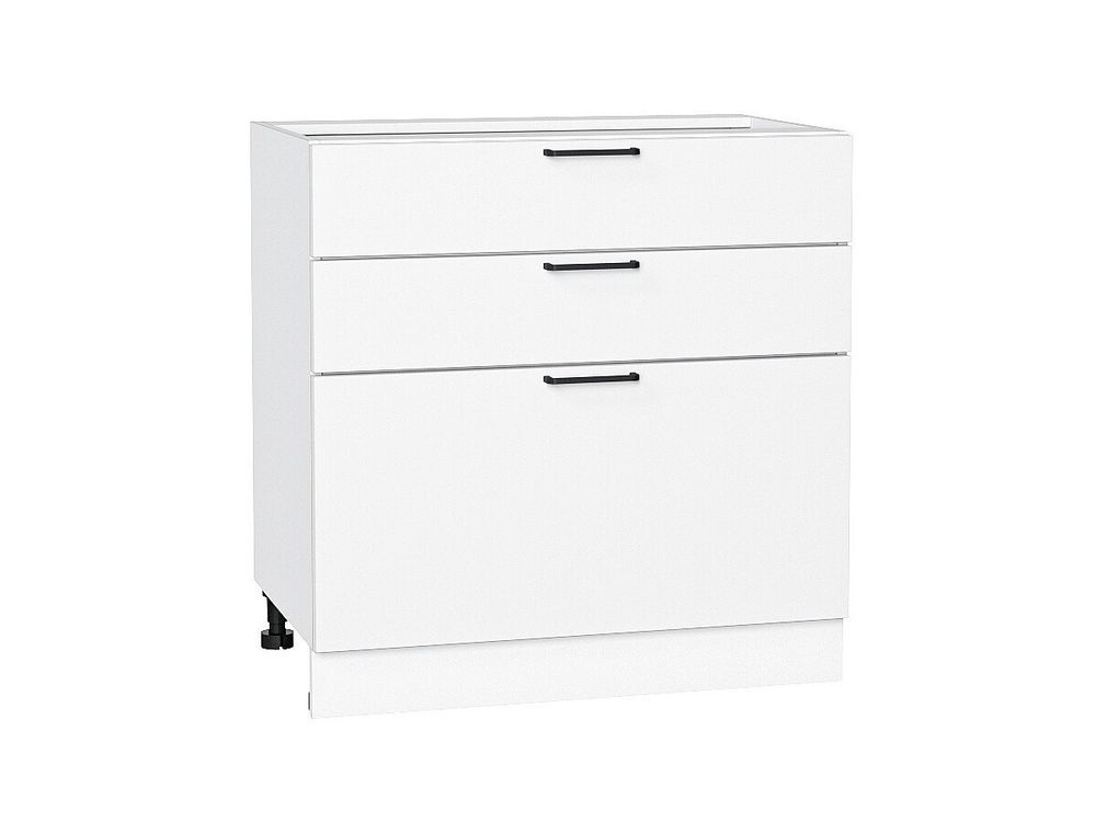 Шкаф нижний с 3-мя ящиками Флэт