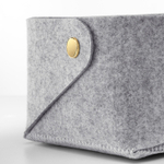 Корзина IKEA PUDDA (ПУДДА), Серый, 15x28x10 см