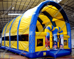 Надувной батут "Морской бриз с крышей"
