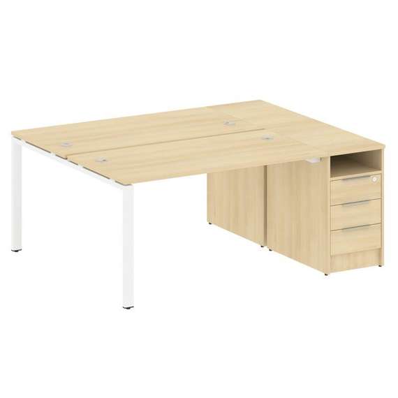 Метал Систем Рабочая станция с тумбой на П-образном м/к БП.РС-СТП-2.3