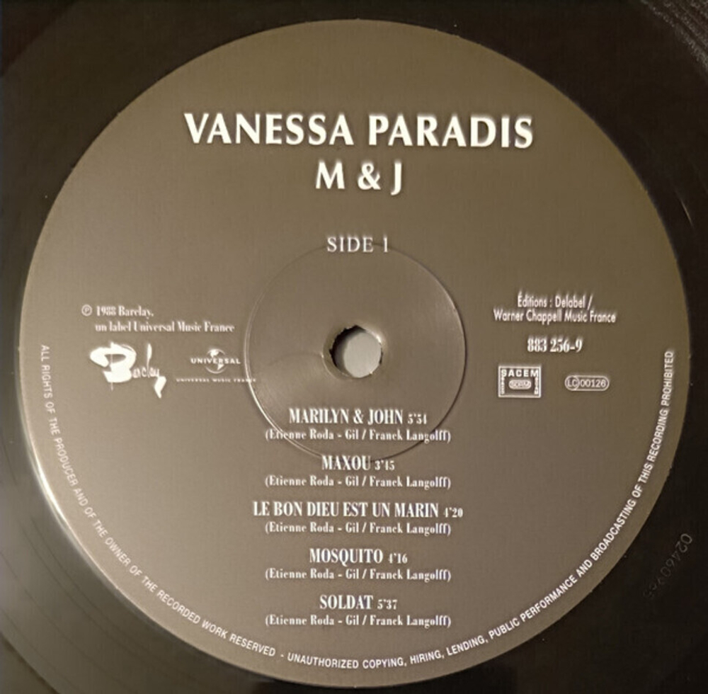 Vanessa Paradis / M & J (LP)