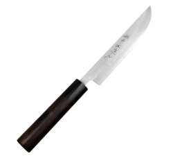 Mistrz Hideo Kitaoka Нож Shirogami Satin Damascus 12см Мацуба