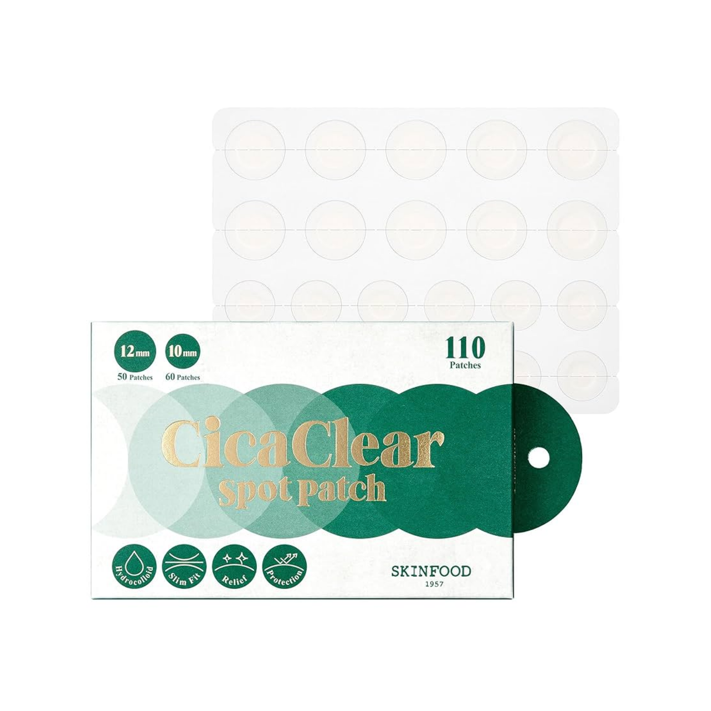 Skinfood Cica clear spot patch 110шт