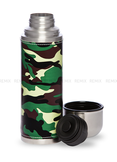 Термос бытовой, вакуумный, питьевой,  (в текст.оплётке "Хаки"), тм "Арктика",  1000 мл, арт. 108-1000Х