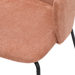 Стул dwight, фактурный шенилл, коралловый