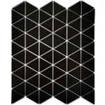Мозаика из керамогранита Reno Black matt (39х45) 291х252х6 мм