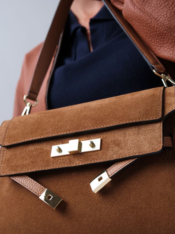 Замшевая сумка Rachel DBR 31361 cветло-коричневый