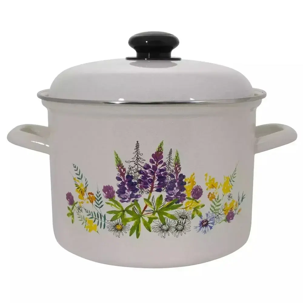 Кастрюля эмал 4,5л 16154АП2 Люпины