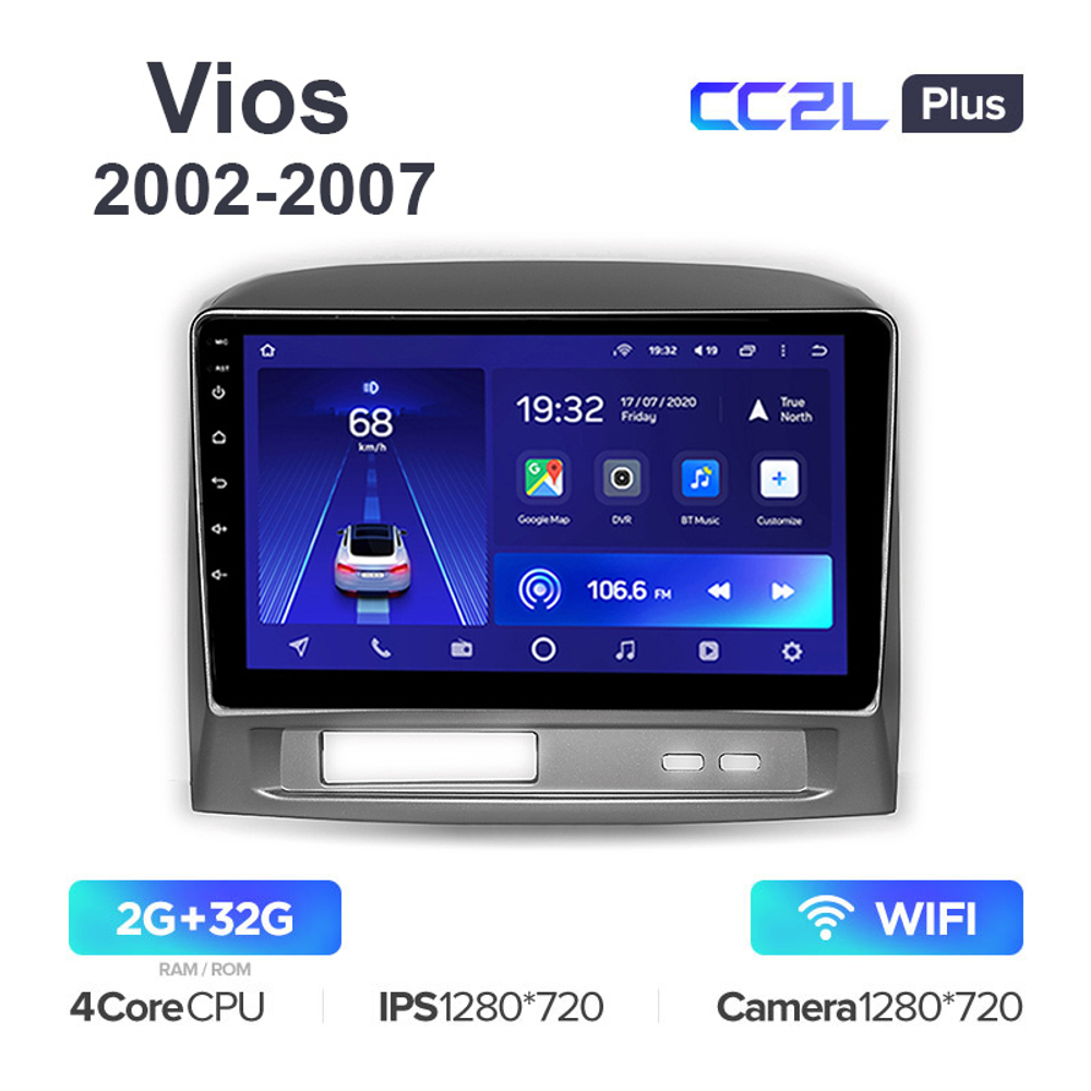 Teyes CC2L Plus 9" для Toyota Vios 2002-2007