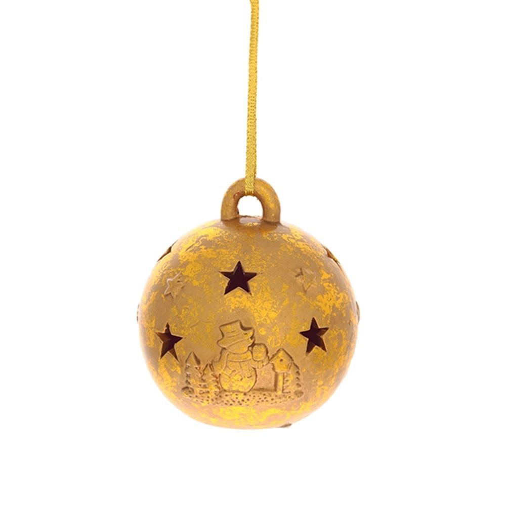 GAEM Украшение новогоднее Шар "Сияние звезд" с подсветкой, D 9 см, L9 W9 H10 см, 3в.