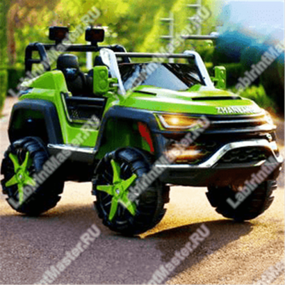 Детский электромобиль "Jeep Safari зеленый"