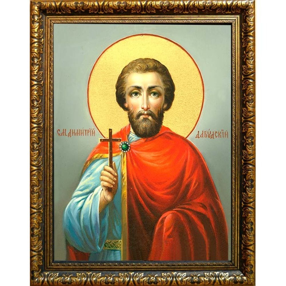 Димитрий Дабудский мученик. Икона на холсте.